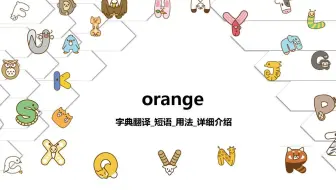 【orange】字典翻译_短语_用法详细介绍