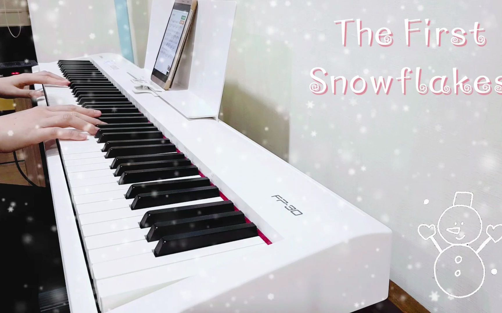 [图]Bandari 班得瑞 - The First Snowflakes 初雪 Piano Cover 品钢琴 (Roland FP30)