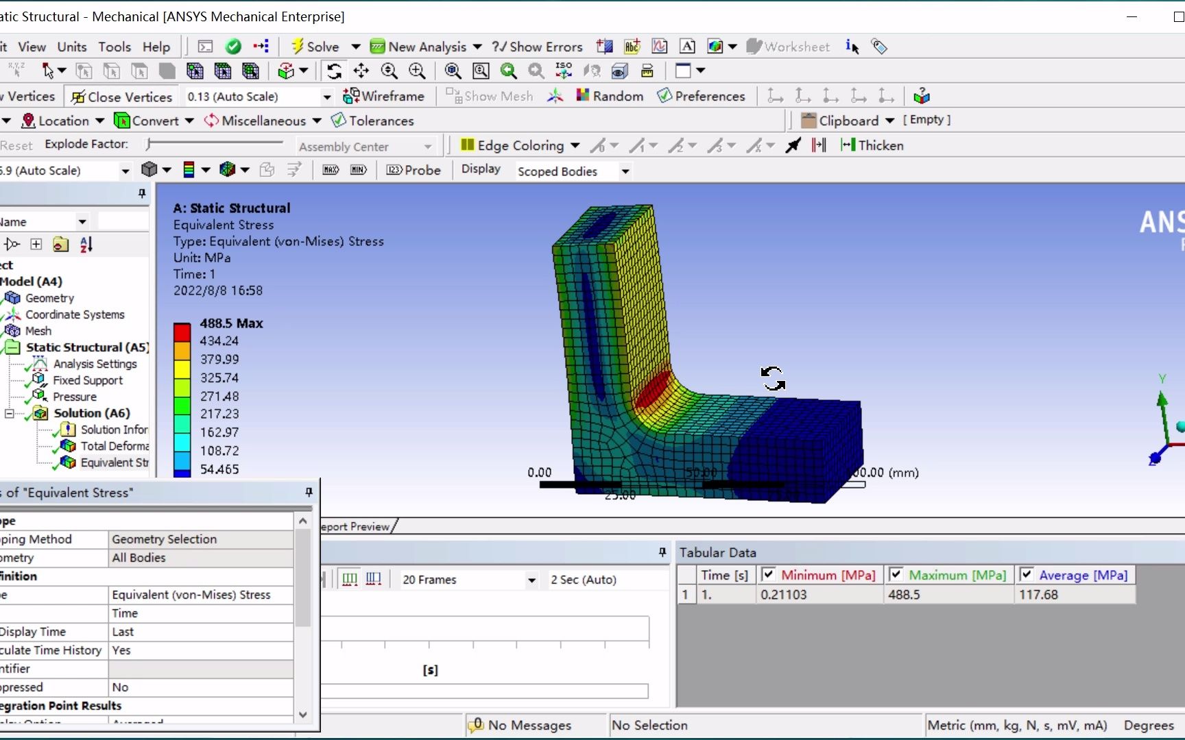 [图]ANSYS WORKBENCH静力学分析小例子