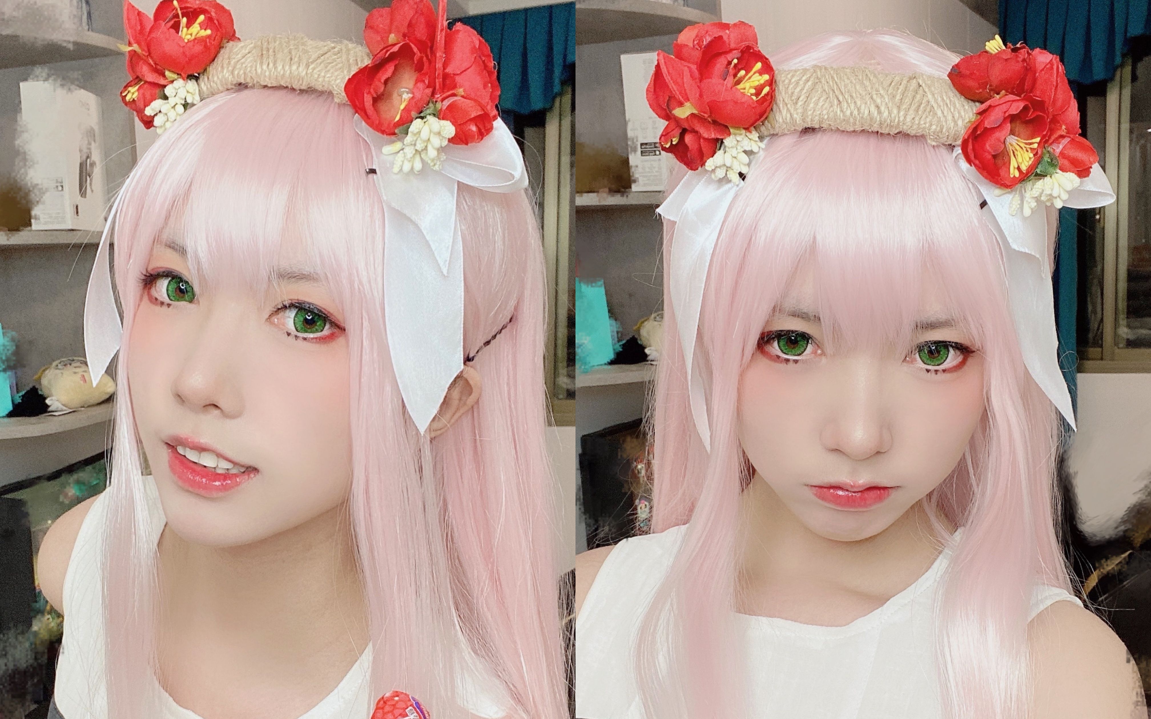 呐,darling~ —— 02cos妆面记录,每日一个画毁妆小技巧_哔哩哔哩 (゜