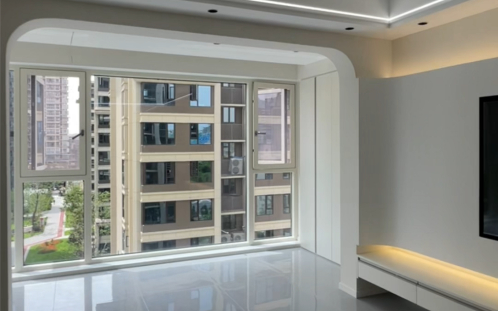 南充装修公司志林木森装饰,硬装已结束,期待软装进场了,回型吊顶线性