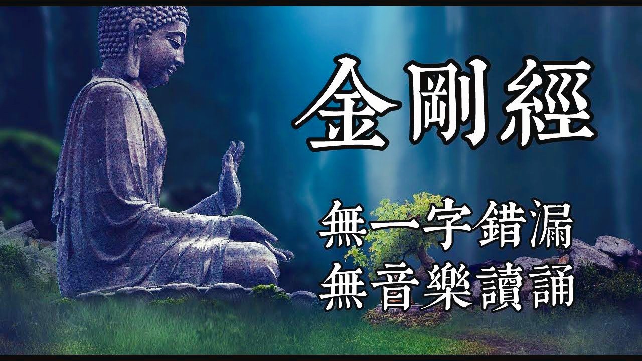 金刚经诵读无音乐,有经文金刚般若波罗蜜经鸠摩罗什译.mp4.mp4哔哩哔哩bilibili