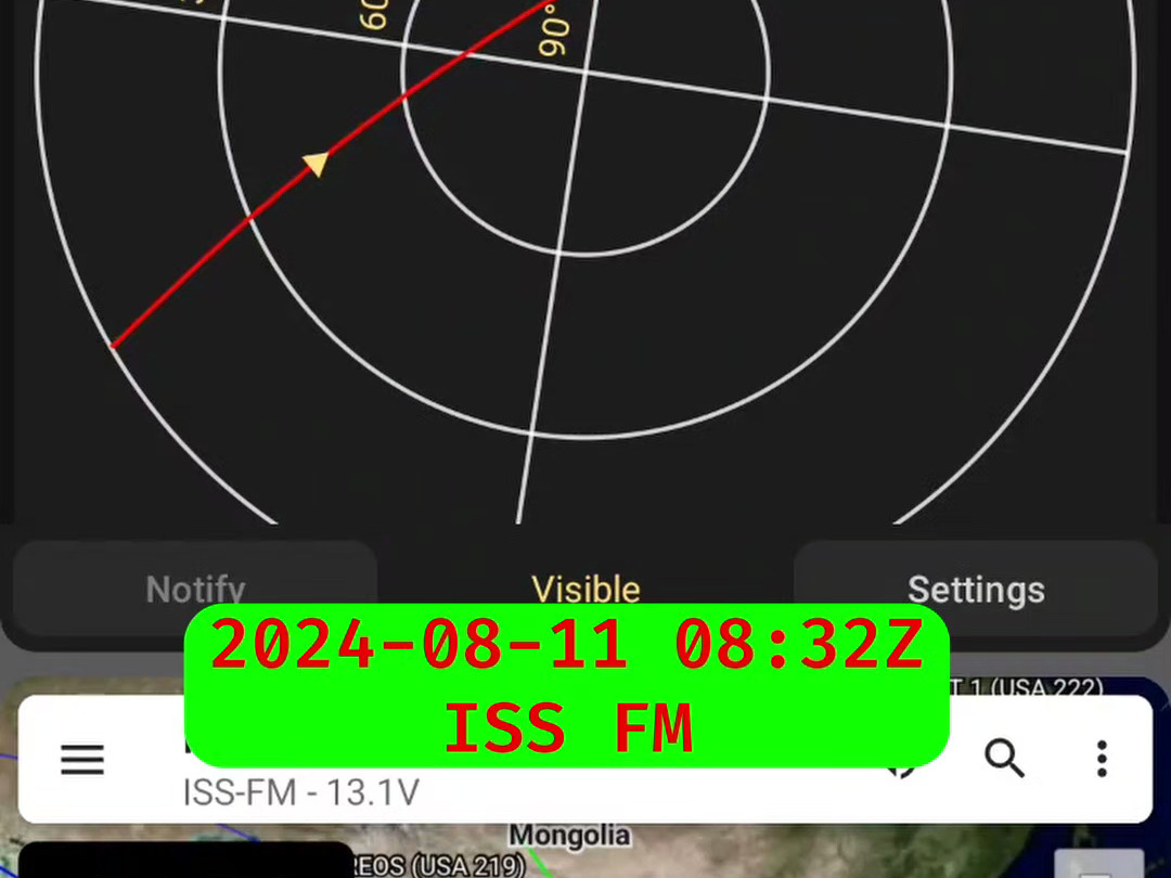 ISS国际空间站FM转发器 202408111632哔哩哔哩bilibili