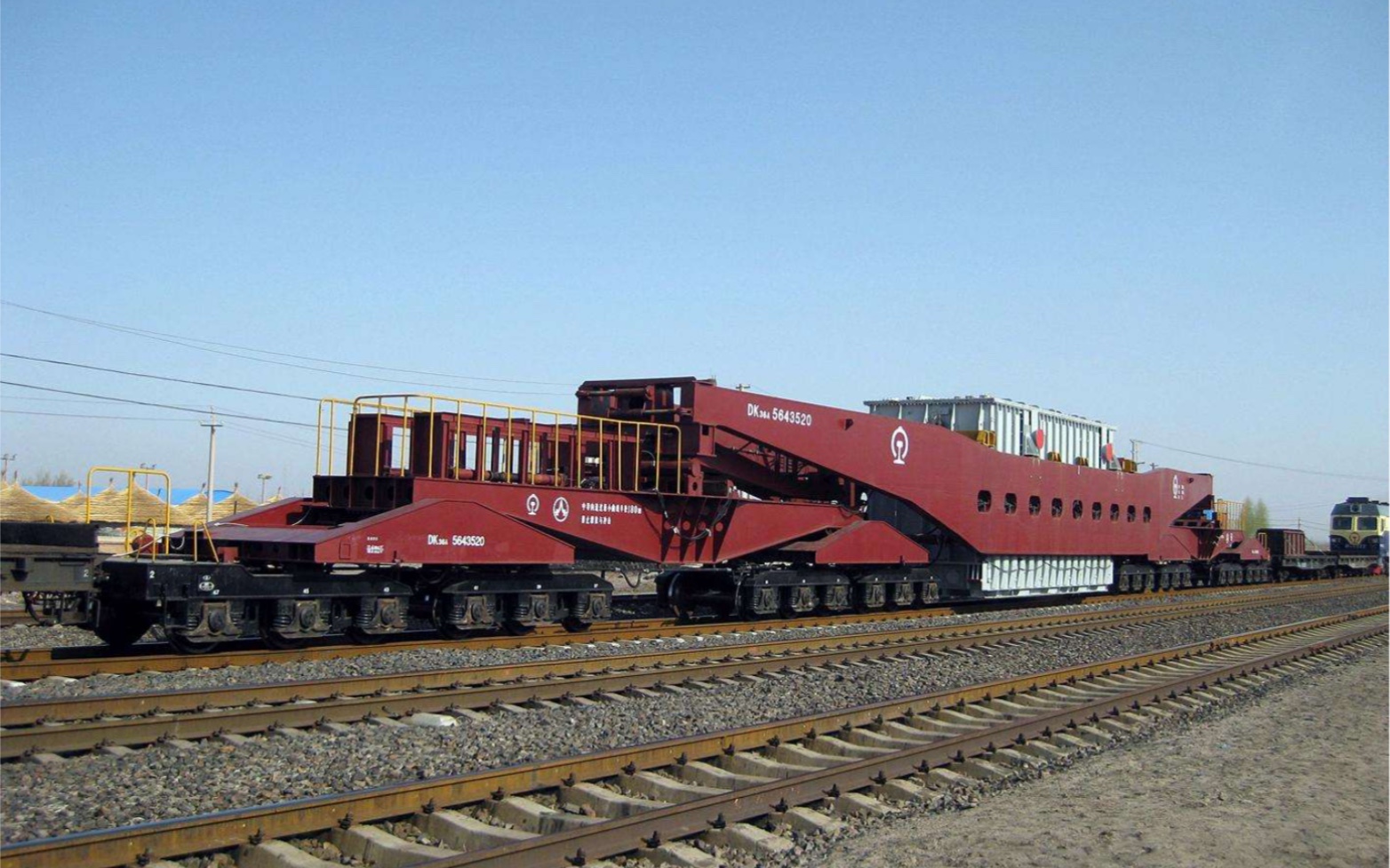 中铁特货dk36落下孔特种火车到达i场_哔哩哔哩_bilibili