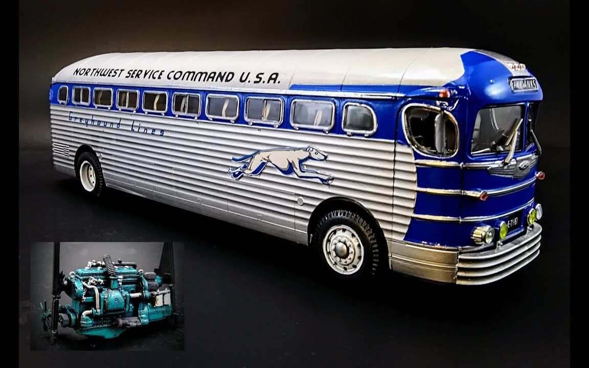 【搬运】1/35 silverside 灰狗巴士 1947款 gmc pd-3751