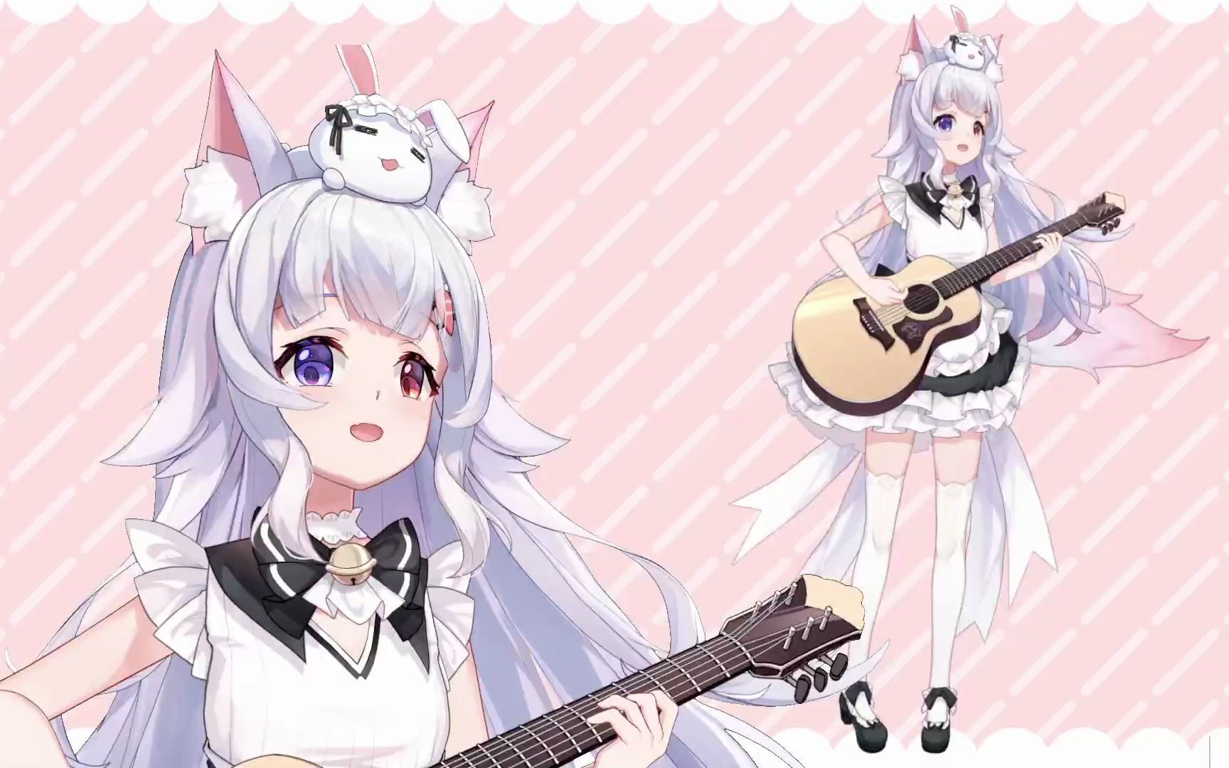 【live2d模型展示】可动性非常强青丘小狐狸女仆到底有多能扭(鸢尾牙