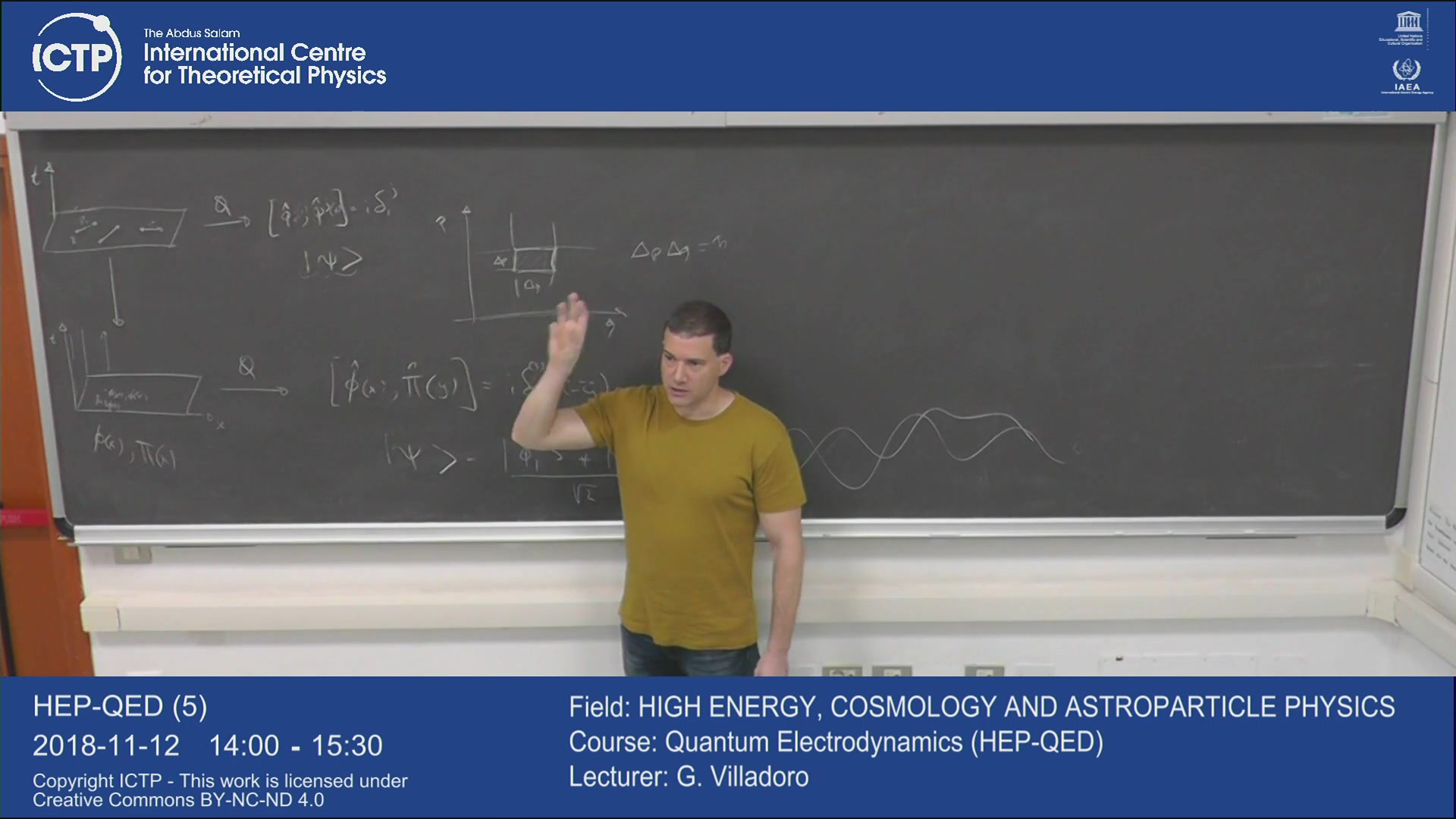 [图]国际理论物理中心 量子电动力学 (ICTP HEP-QED, Quantum Electrodynamics, 2018-2019)【英】