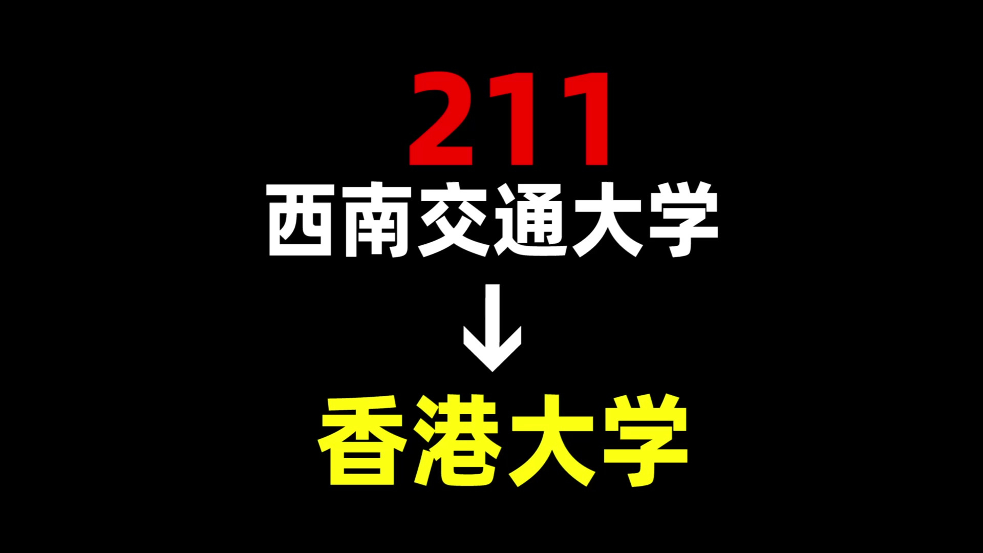 从211到香港大学,我都经历了什么?西南交通大学 | 香港大学 | 中国香港留学哔哩哔哩bilibili