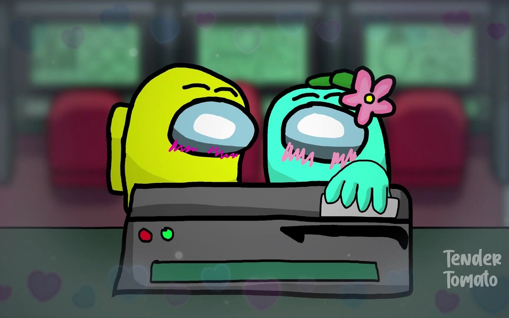 amongus动画中文字幕迷你船员有女朋友了