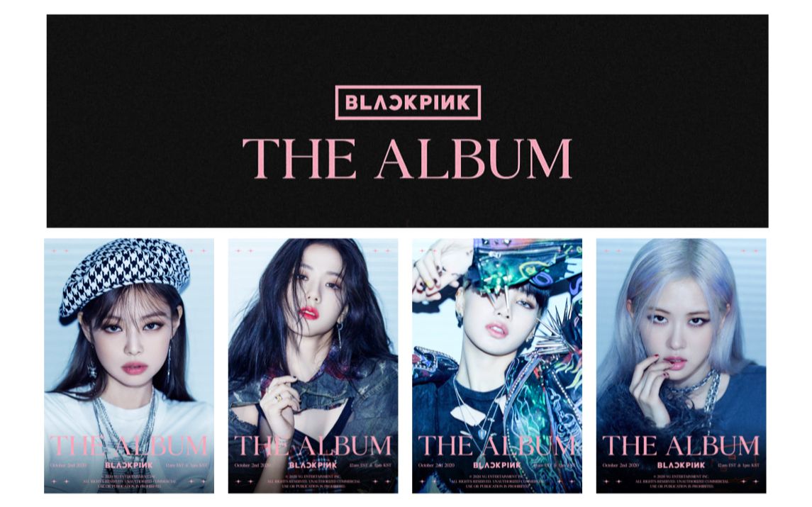 王炸blackpink粉墨新专辑thealbumteaser全部释出