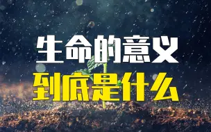 Download Video: 既然所有的生命都会死亡，那生命的意义是什么？一定要看完，这将会改变你的人生轨迹，活得更加的明白。你的感悟是什么