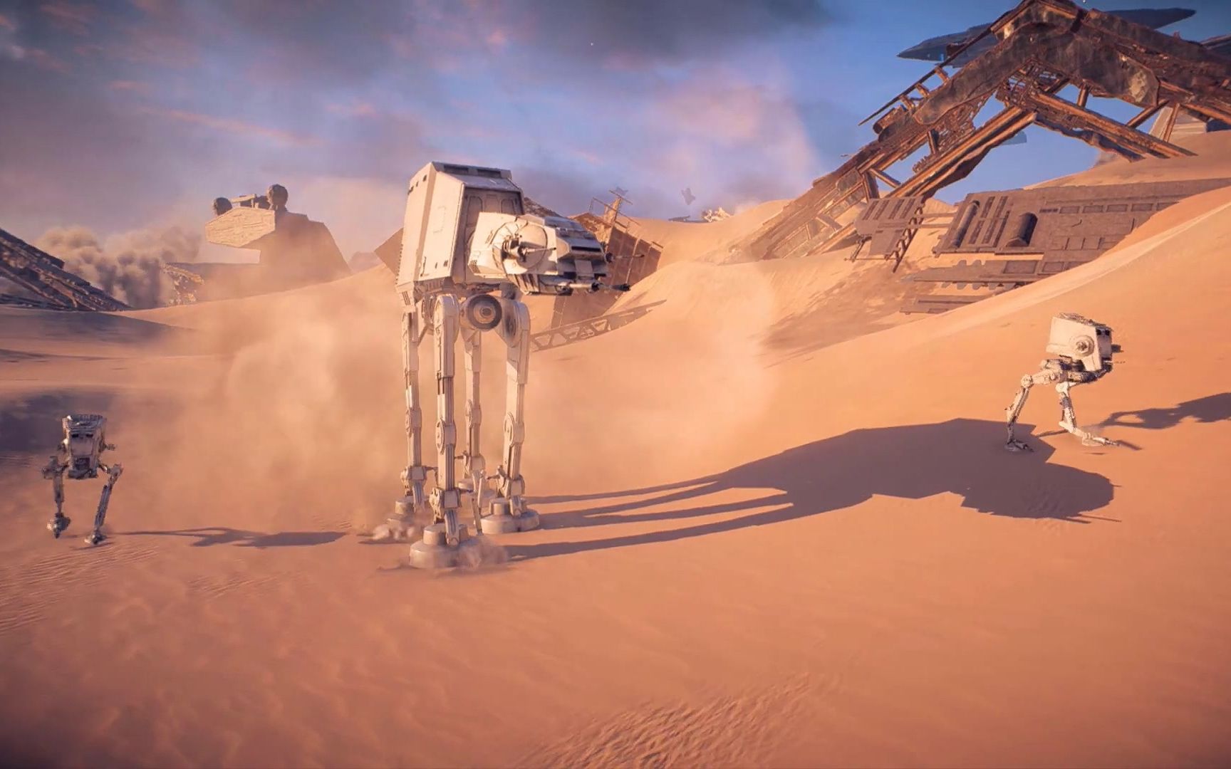 星球大战 步行机在贾库行星战场