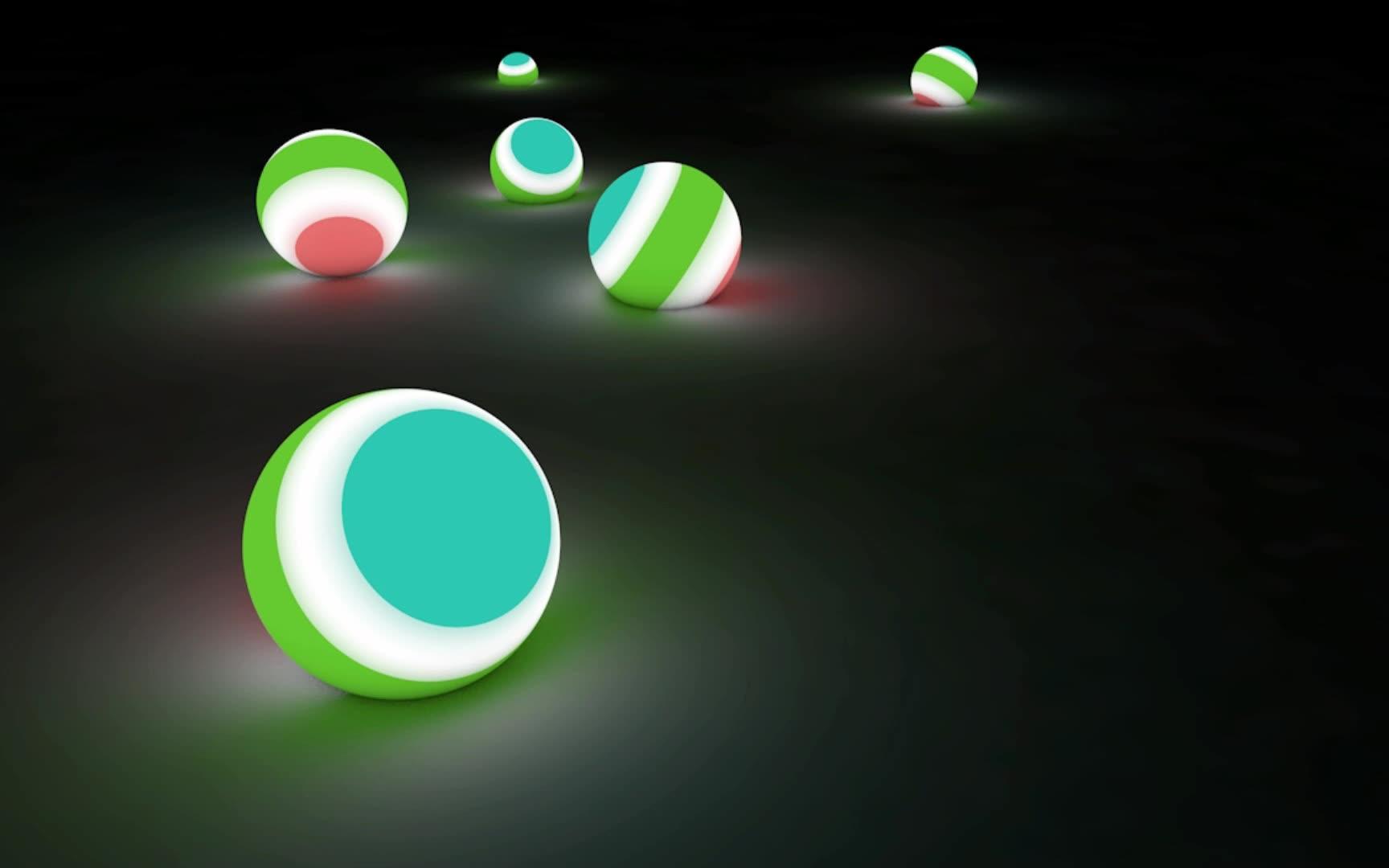菜鸟练习1.2 c4d发光小球跳动 ~~ 渲染十分钟视频2秒钟