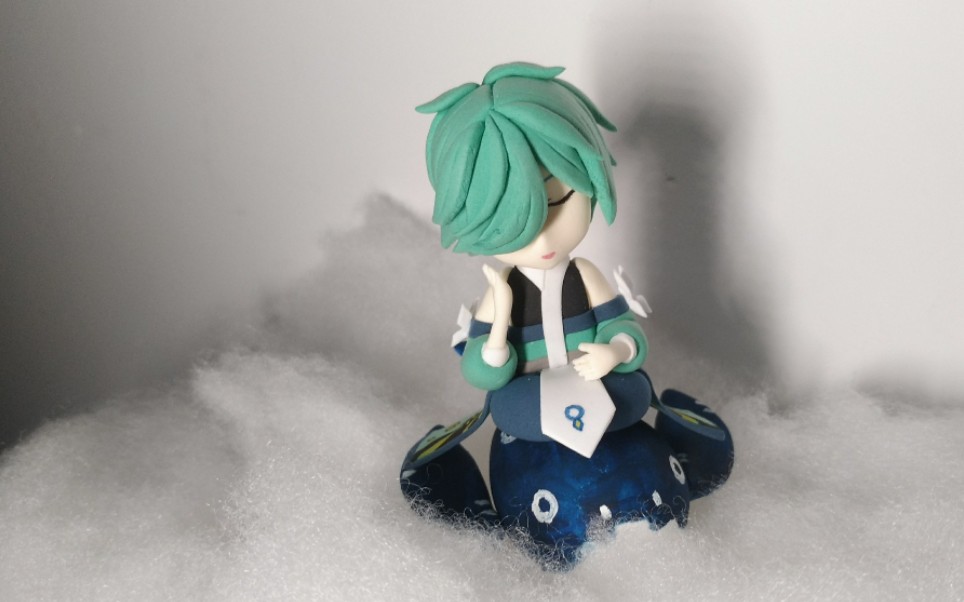 超轻粘土教程q版王者荣耀庄周手办