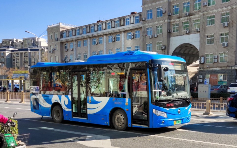 [北京公交]北京公交317路bj6855shevca-1(混动蓝萌)运行视频_哔哩哔哩