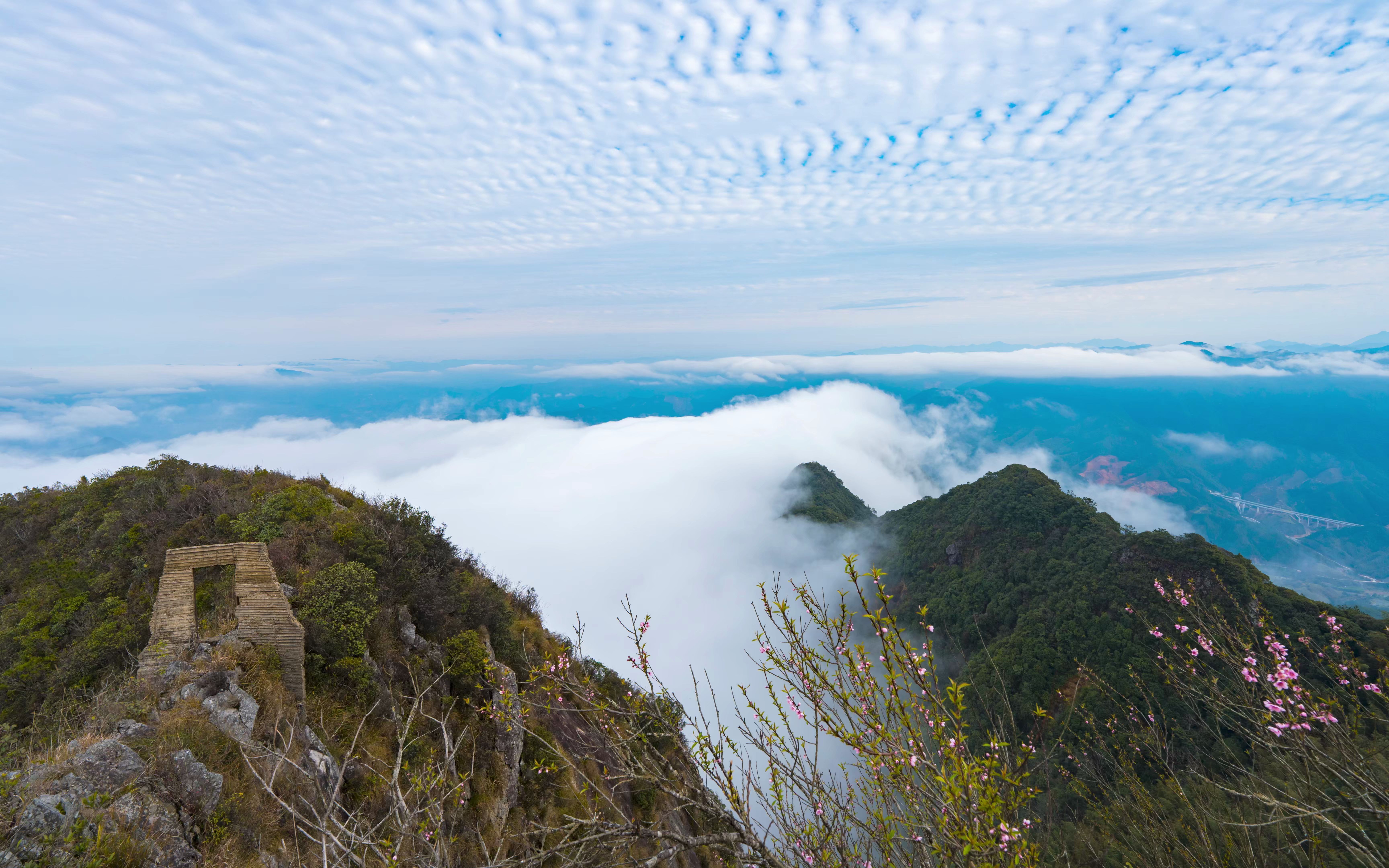 福建尤溪蓬莱山云海8k延时