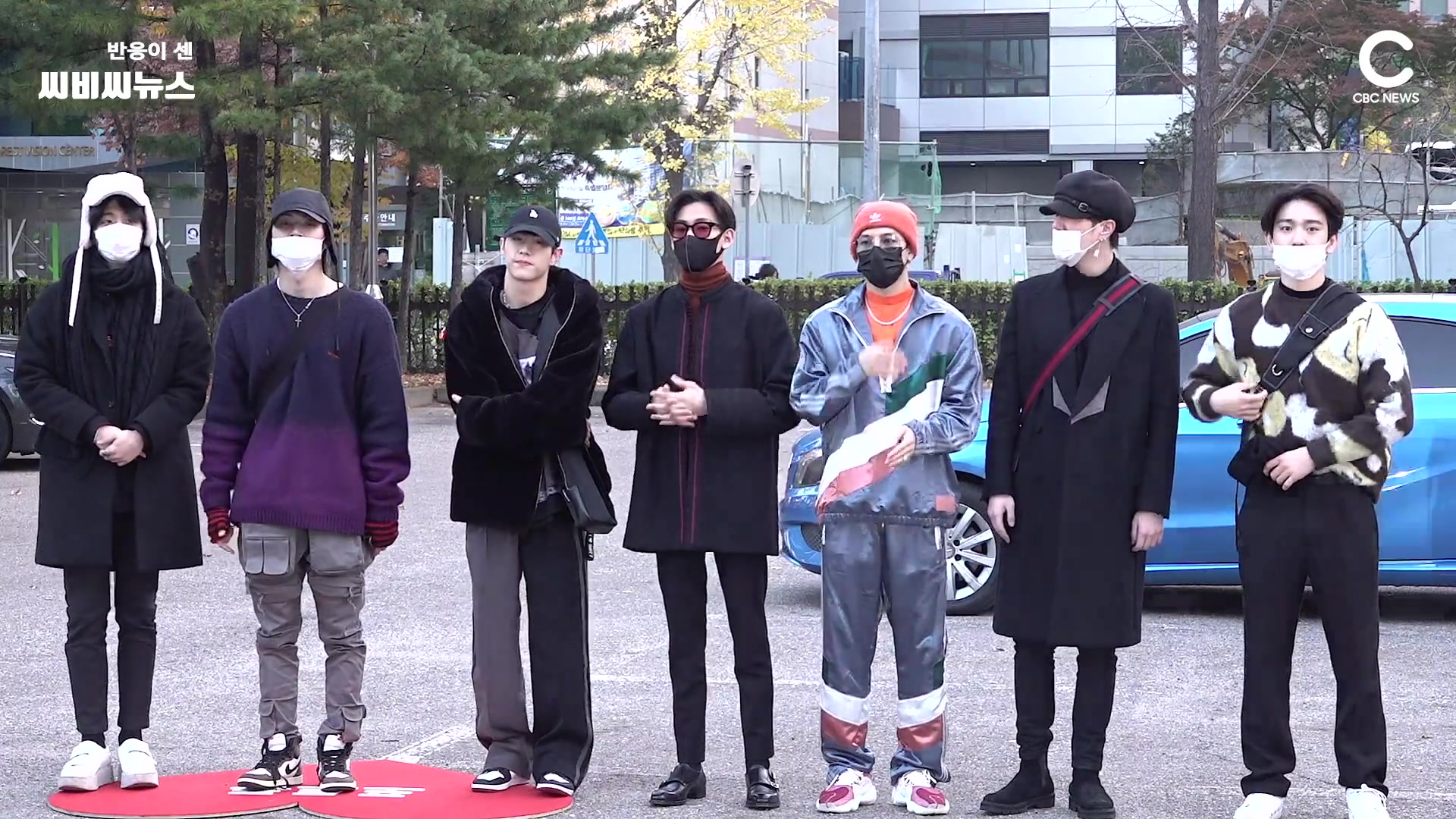 【got7上班】帅哥们今天依然不是一个季节 音乐银行上班路 191122