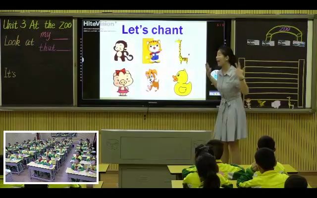 [图]Unit 3 At the zoo《A》云南杨老师____省级Unit3-Let's learn & talk-公开课优质课-人教版PEP小学英语三下