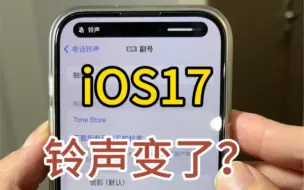 Descargar video: iOS17的铃声变了？