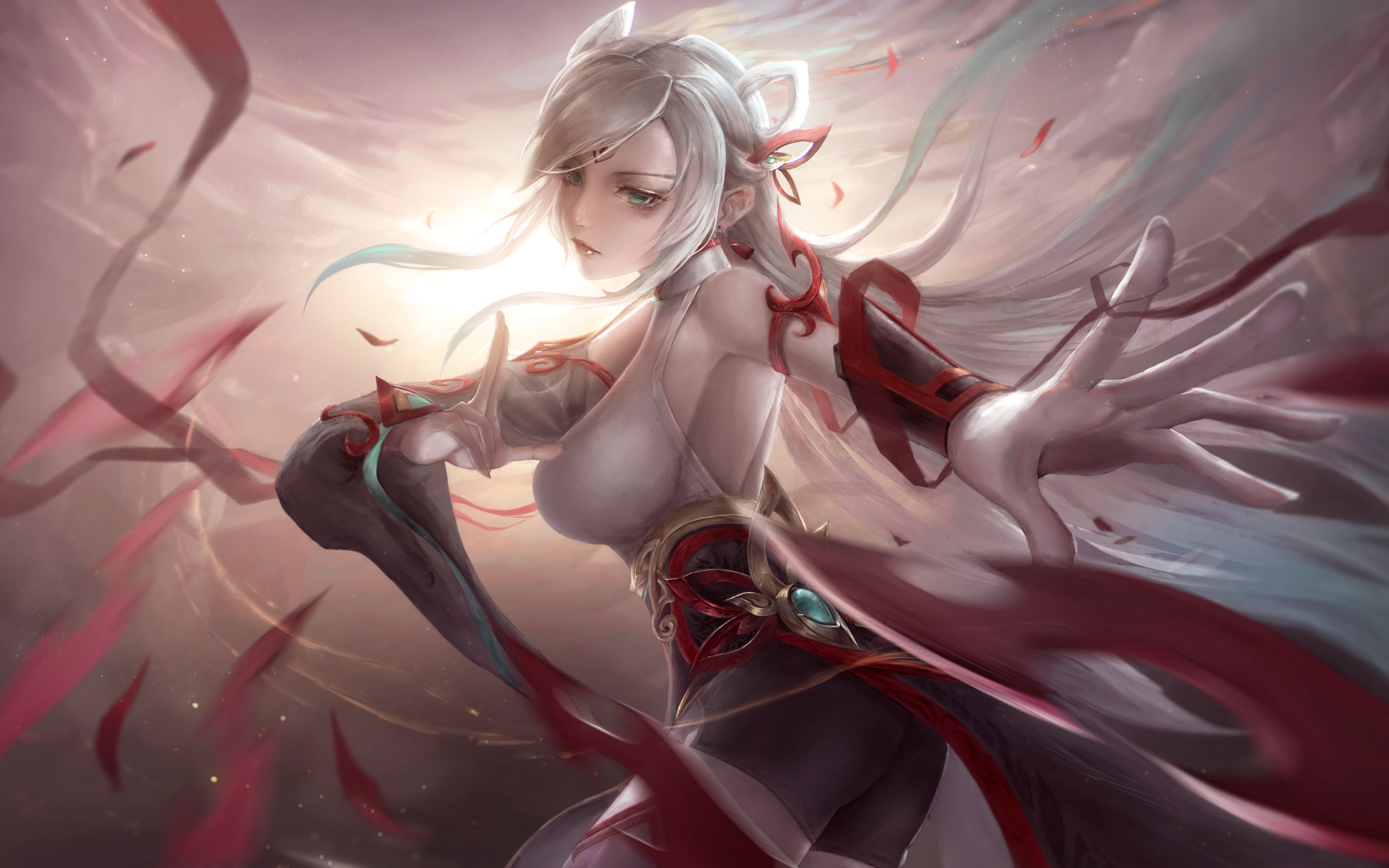 【板绘】用十几个小时画一张剪纸刀妹