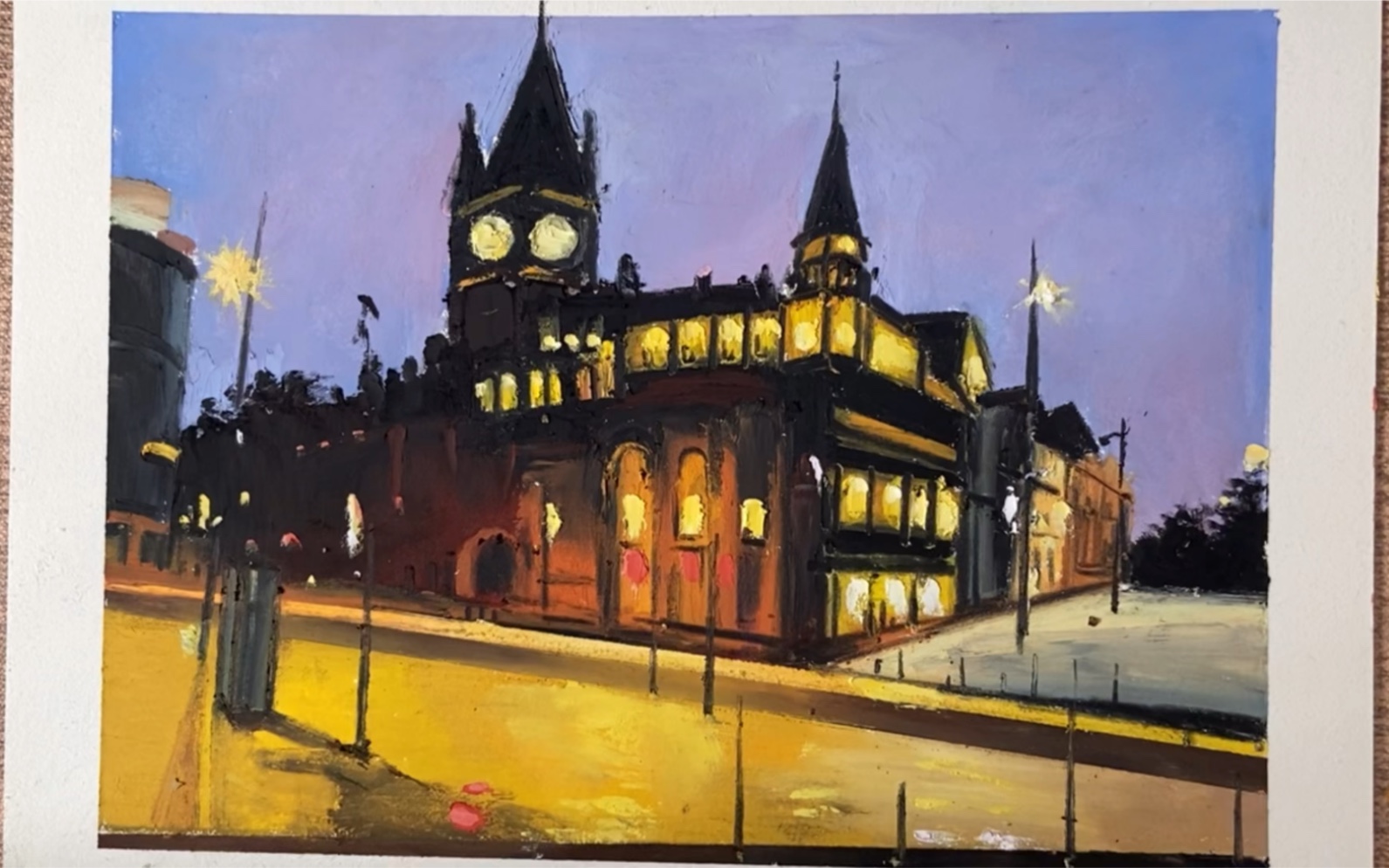 油画棒|华灯初上