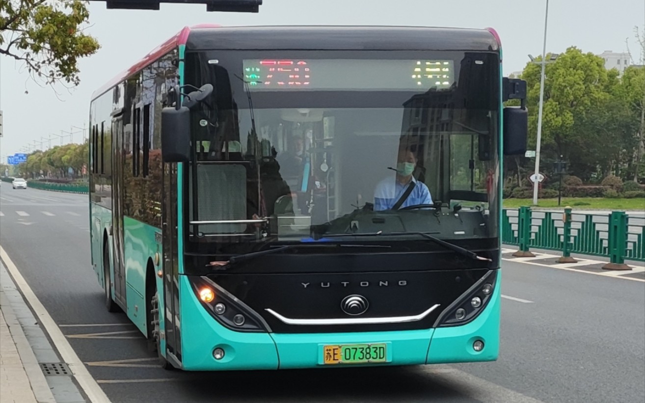 苏州公交集团吴江公司750 宇通zk6106bevg5 宇光e10运行实录