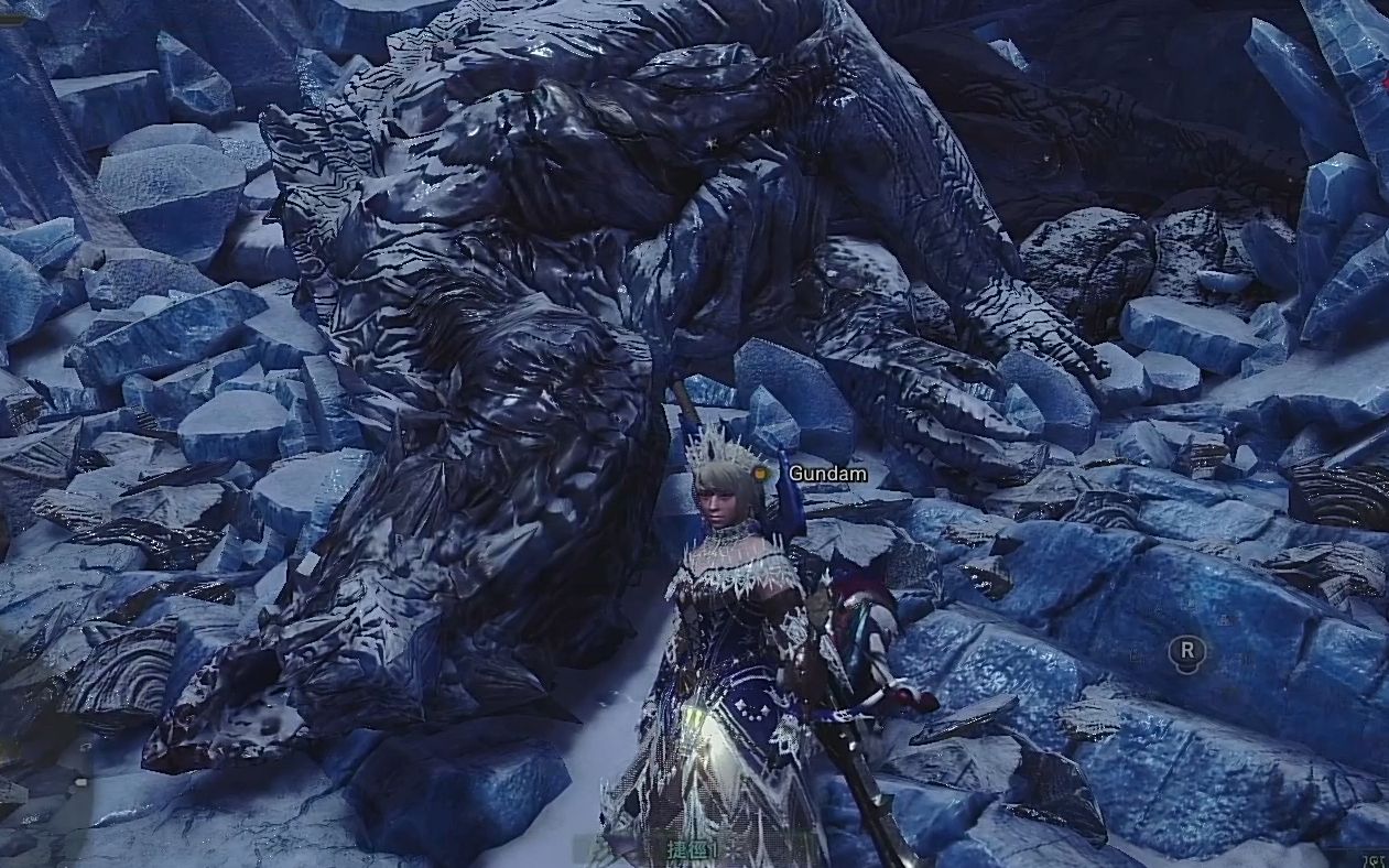 怪物猎人世界冰原中钢龙蜕皮位置跟过法