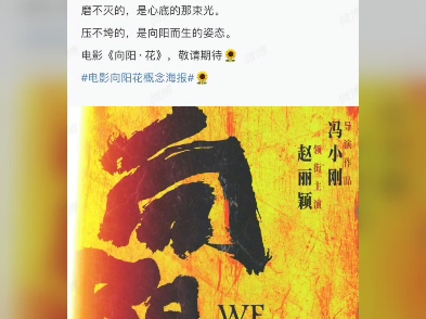 冯小刚执导,赵丽颖领衔主演电影《向阳ⷨŠ𑣀‹哔哩哔哩bilibili