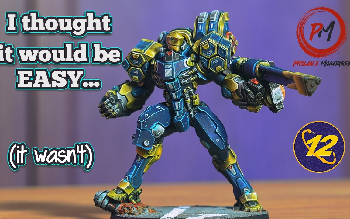 【大触出手】如何绘制infinity种族o12中的泽塔的蓝色和金色盔甲 --ph