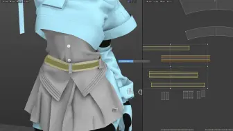 【UE5】女性角色挎包形状修改贴合人物教学！科技感末日风格少女