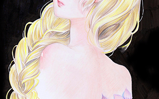 【雨歇】用什么纸画彩铅_康颂马克笔专业纸测