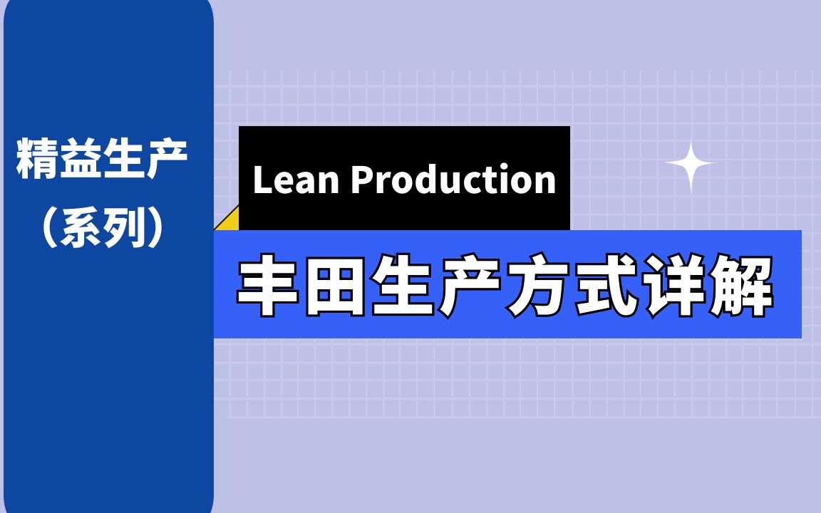 【精益生产1.2】丰田生产方式的起源哔哩哔哩bilibili