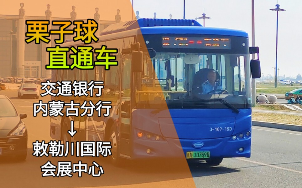 【什么二次元公交车】【已撤销】呼和浩特公交POV 栗子球直通车 交通银行内蒙古分行→敕勒川国际会展中心 全程前方展望【202312】哔哩哔哩bilibili