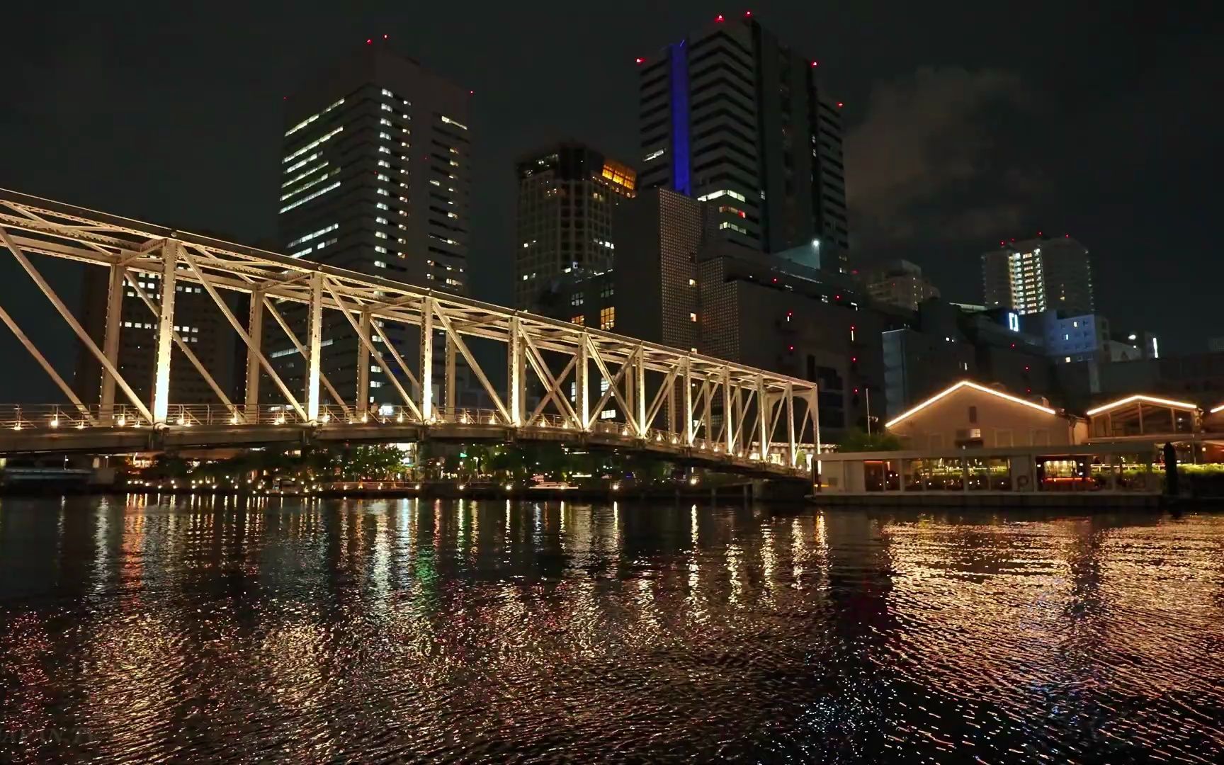 【超清日本】漫步夜晚的东京品川区 天王洲岛 2023.