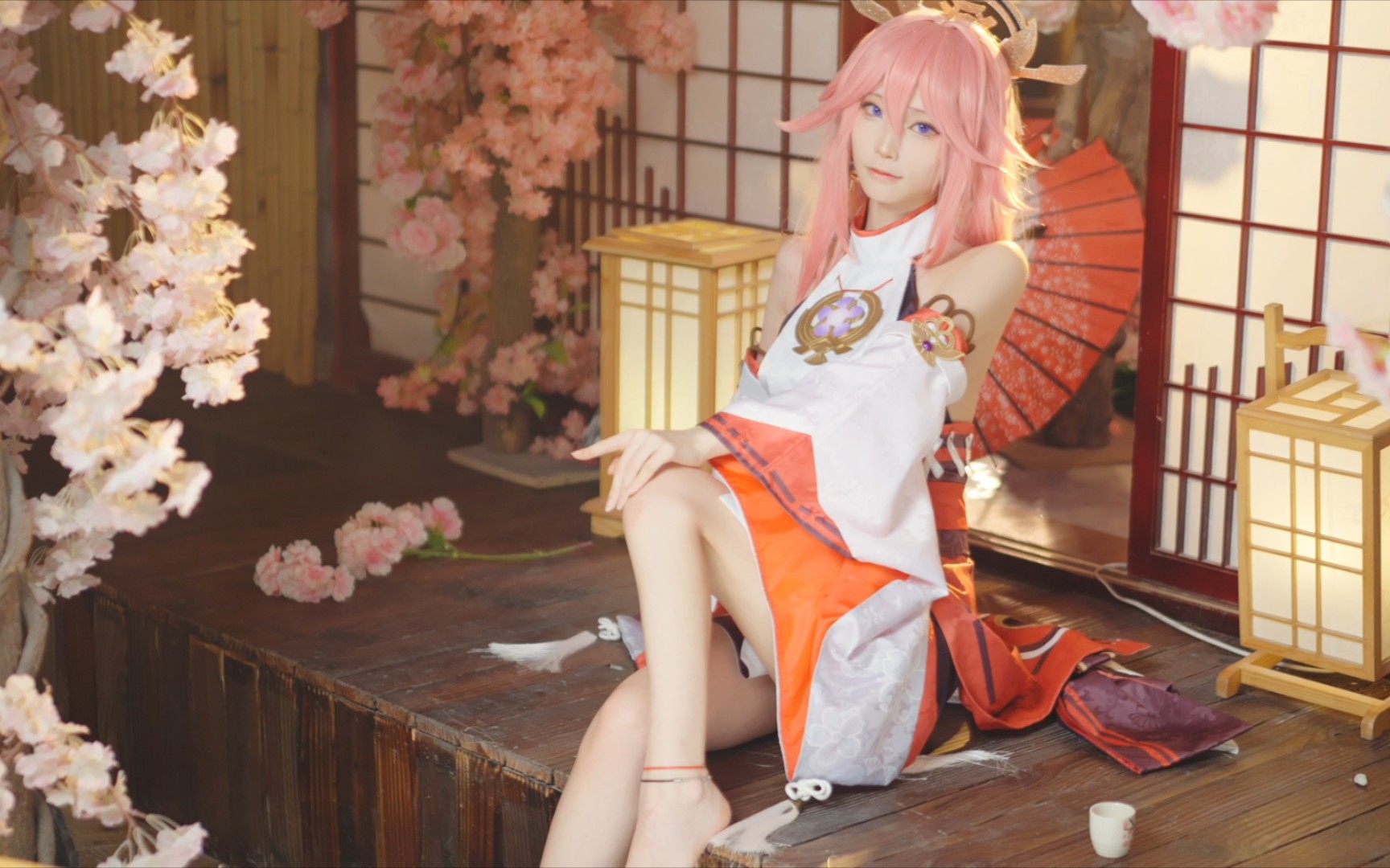 原神八重神子惊艳cosplay,超美coser令人窒息!