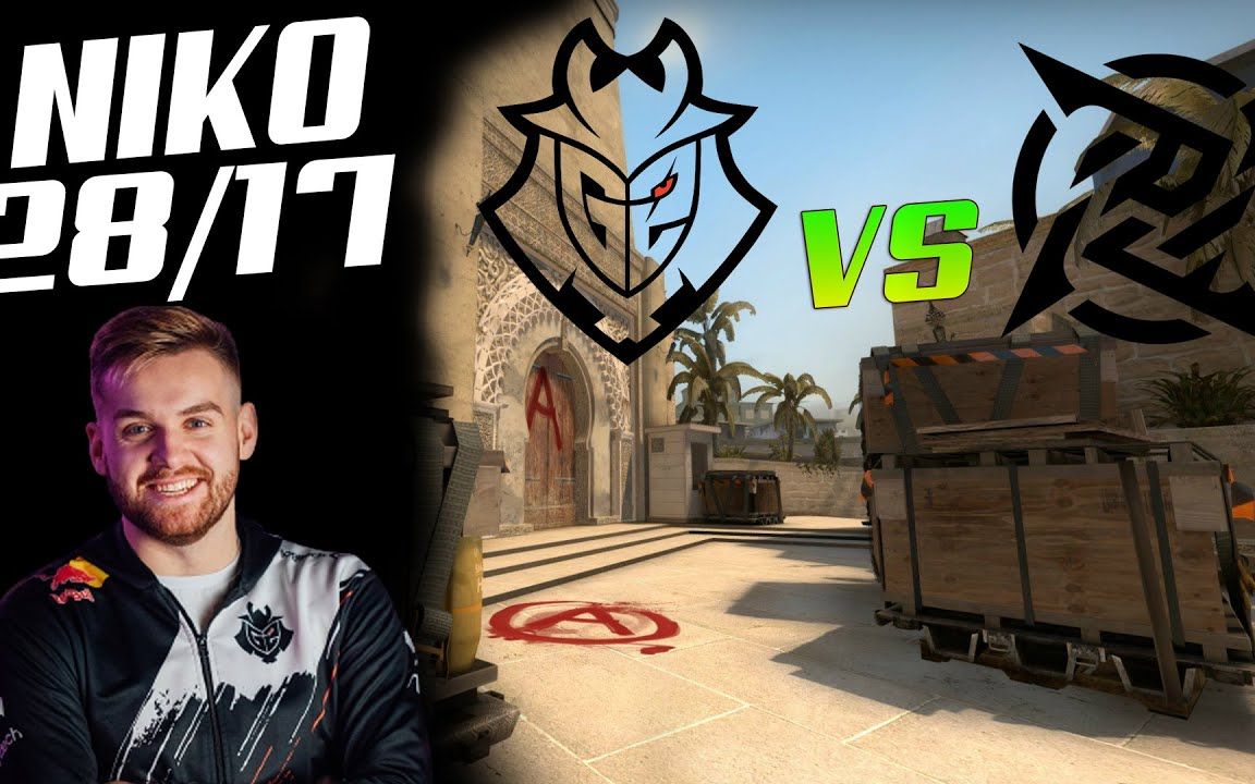 【csgo】pov g2 niko 28-17 vs nip mirage @flashpoint 3