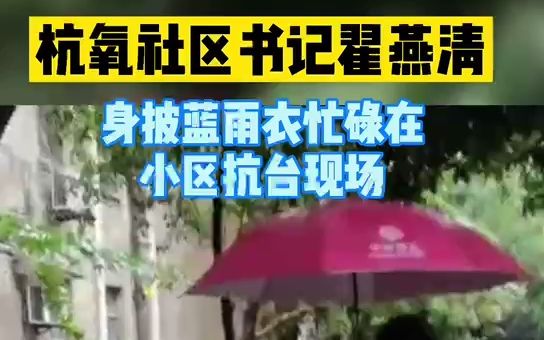 [图]杭州抗台！致敬这群蓝雨衣的“超人”！