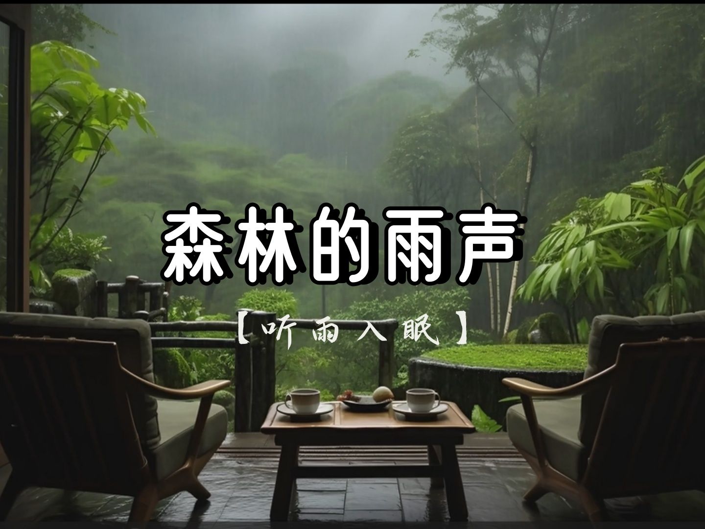 [图]听雨入眠（森林的雨声） | 白噪音助眠 | 放松治愈