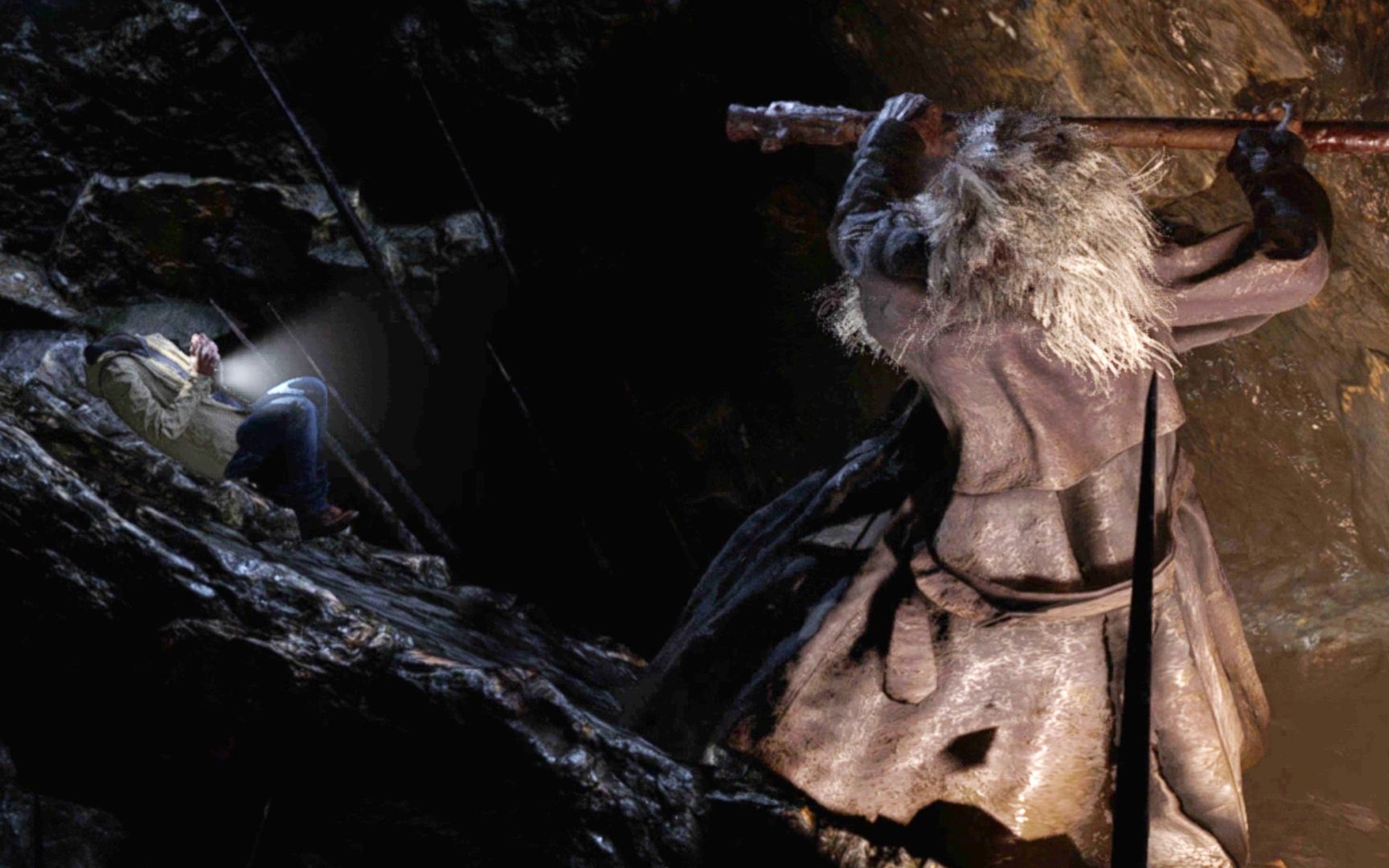 【生化危机8】巨锤狼人企图击杀主角 (第三人称视角)_哔哩哔哩bili