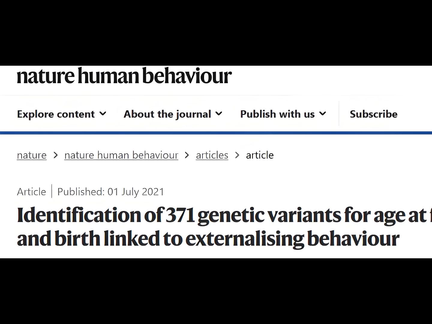 Nature子刊:首次性行为、首次生育时间,早已刻进基因里哔哩哔哩bilibili