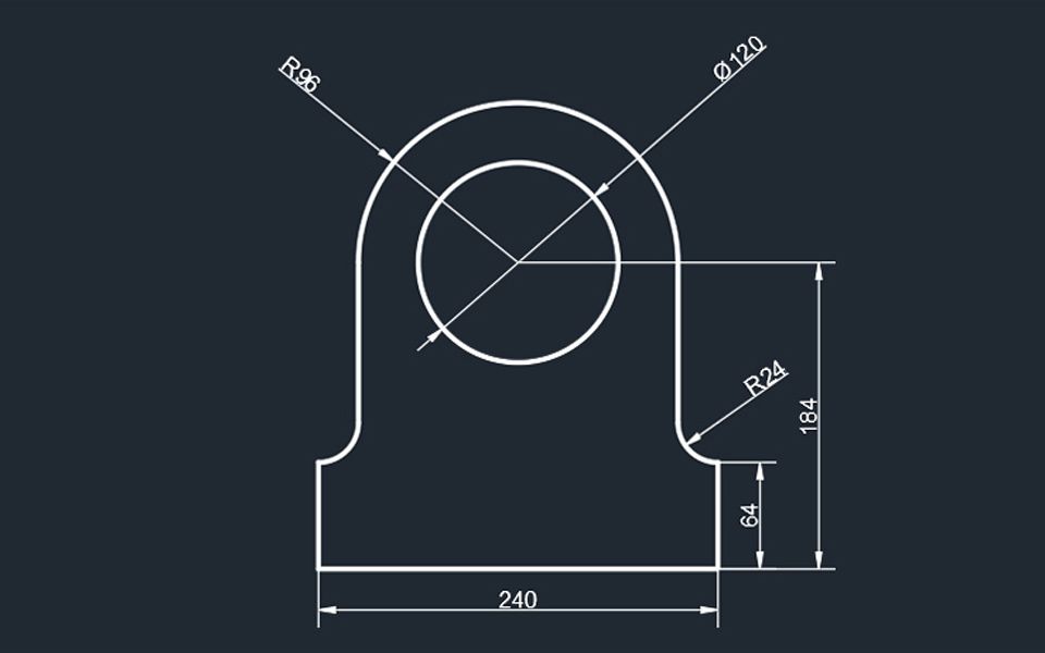 【AutoCAD】圆角工具的应用哔哩哔哩bilibili