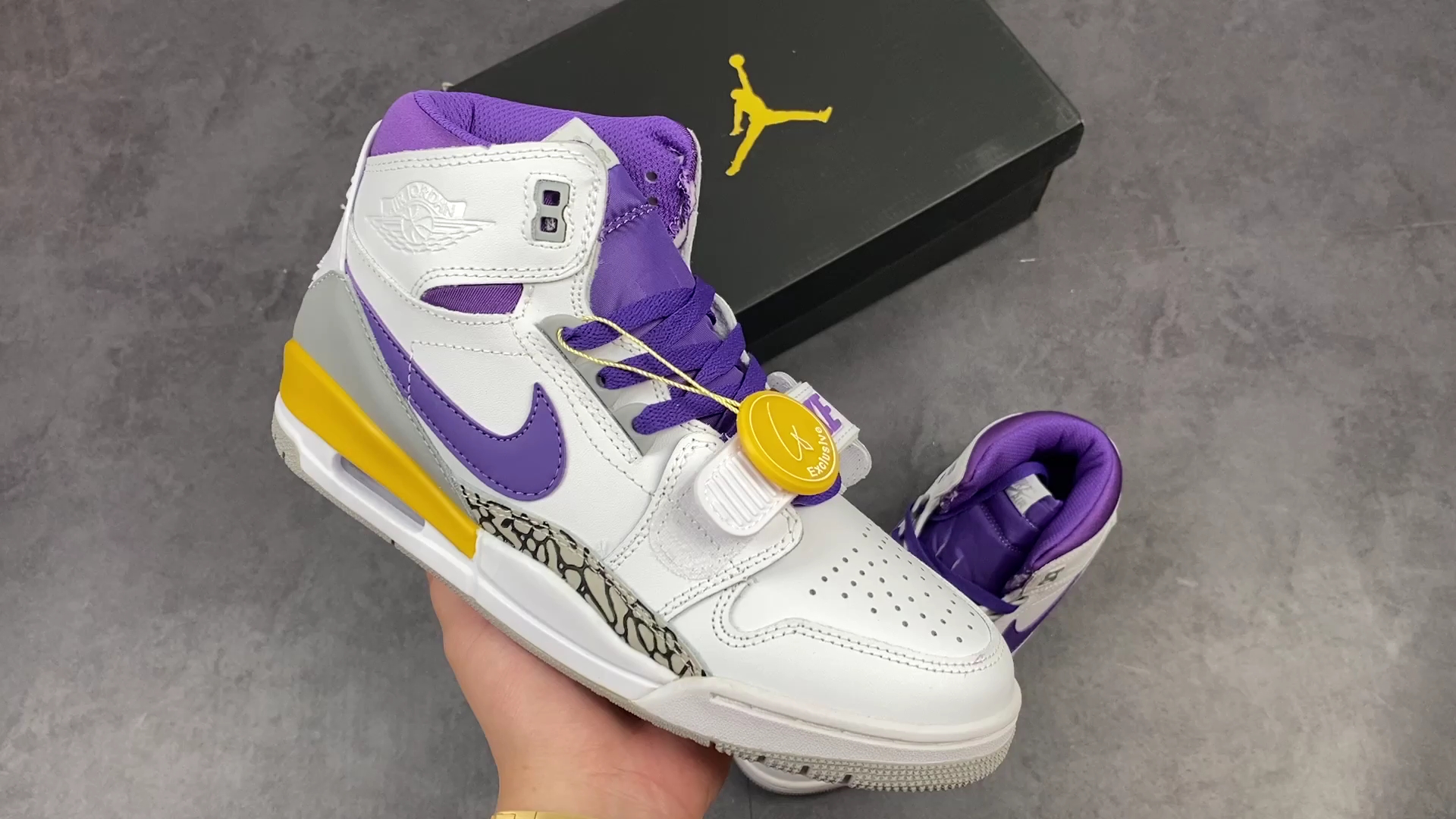 jordan legacy 312"los angeles lakers"湖人紫黄黑爆裂