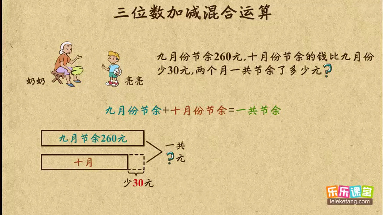 【10】 三位数加减混合运算