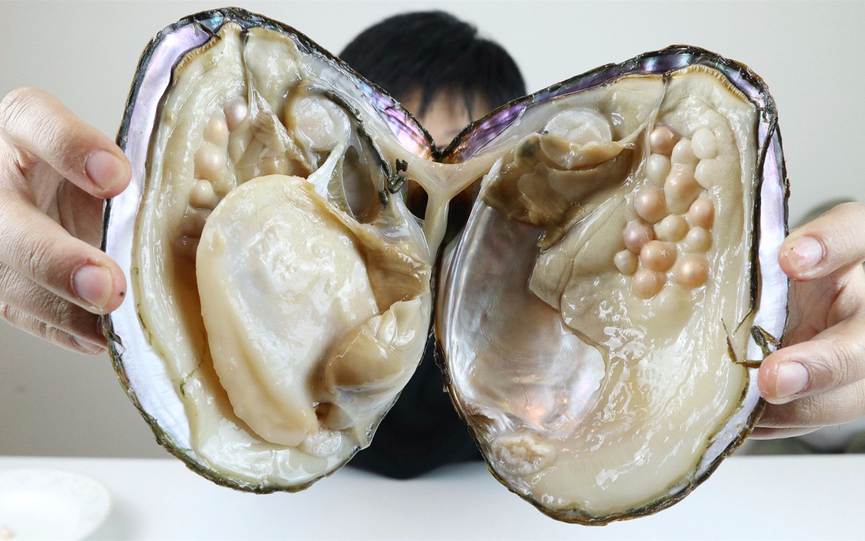 玩40块钱买的"七彩珍珠蚌",开出了70多颗珍珠,不知赚到没有?