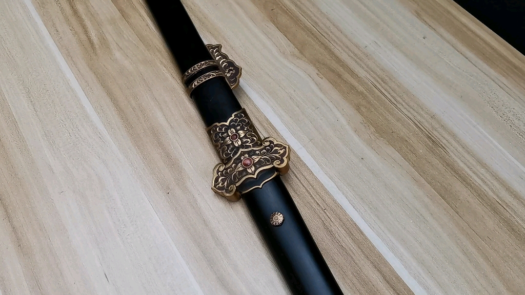 【白泽堂】加长观月唐刀,重酸旋焊_哔哩哔哩_bilibili