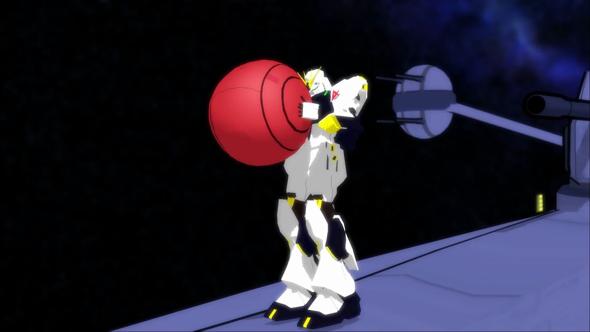 高达mmd牛高达玩球