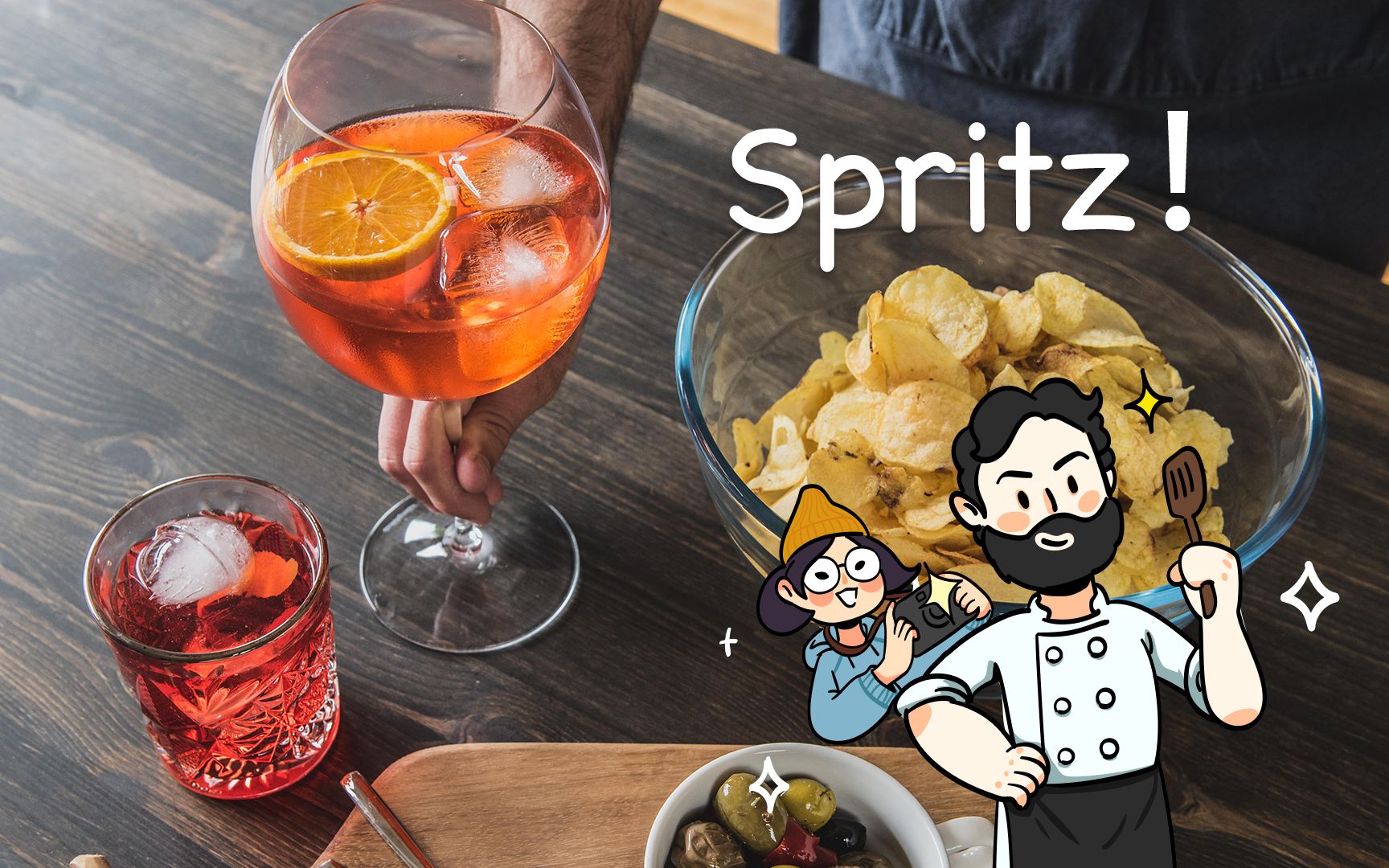 【意呆梨胡子食单】属于你的夏日happy hour,怎能少了这杯橙光气泡鸡尾酒spritz!哔哩哔哩bilibili