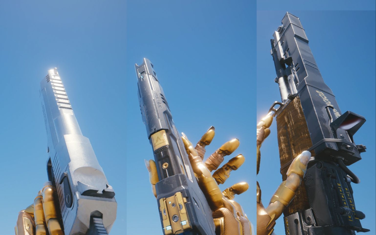 赛博朋克2077 夜城理塘检视武器 沙漠之鹰 丽姿tti 极乐空间akm