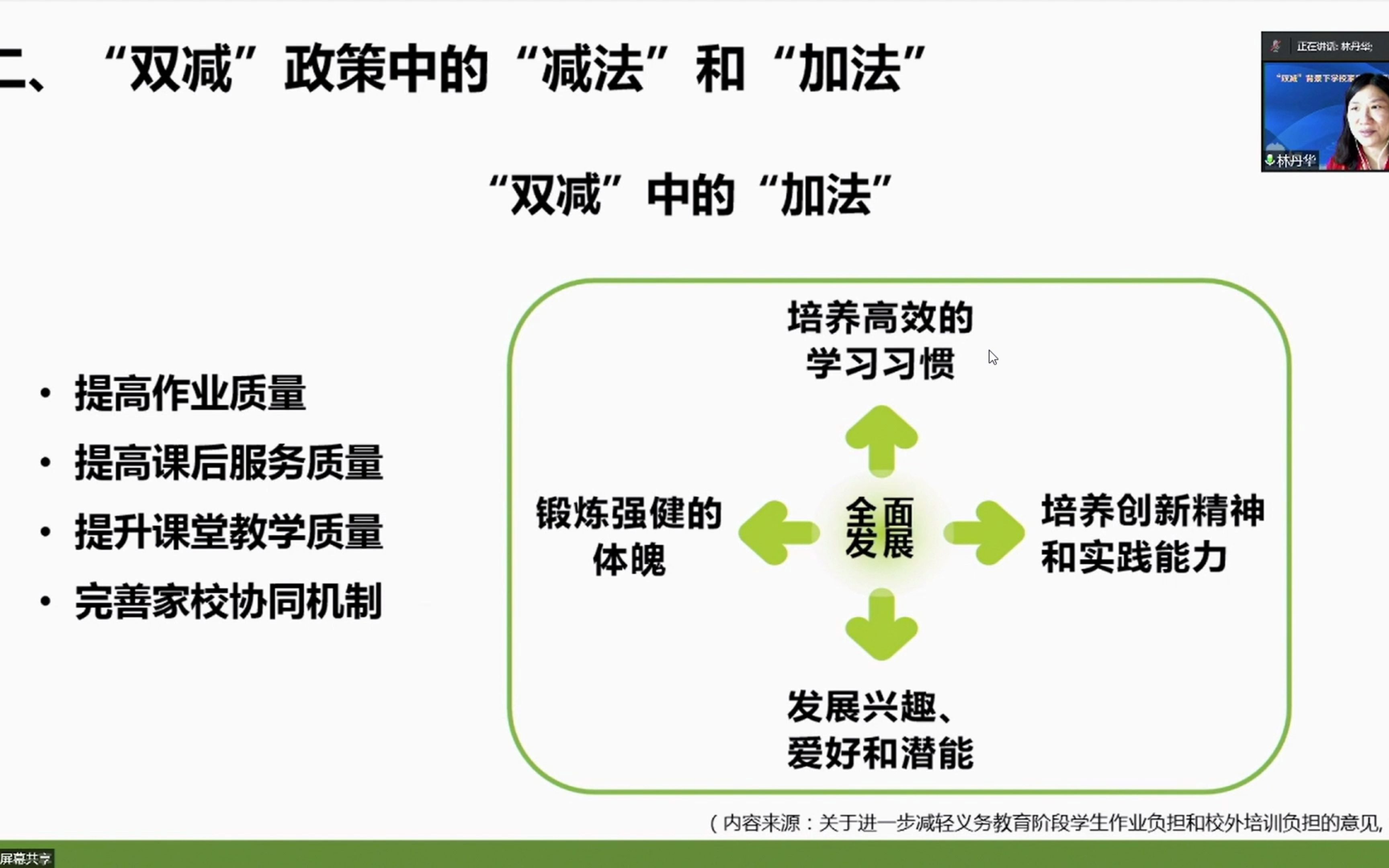 [图]“双减”背景下家庭教育的发展（录播10）