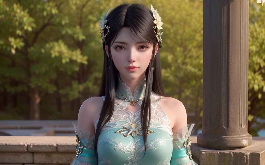 树林中不穿衣服的萧薰儿